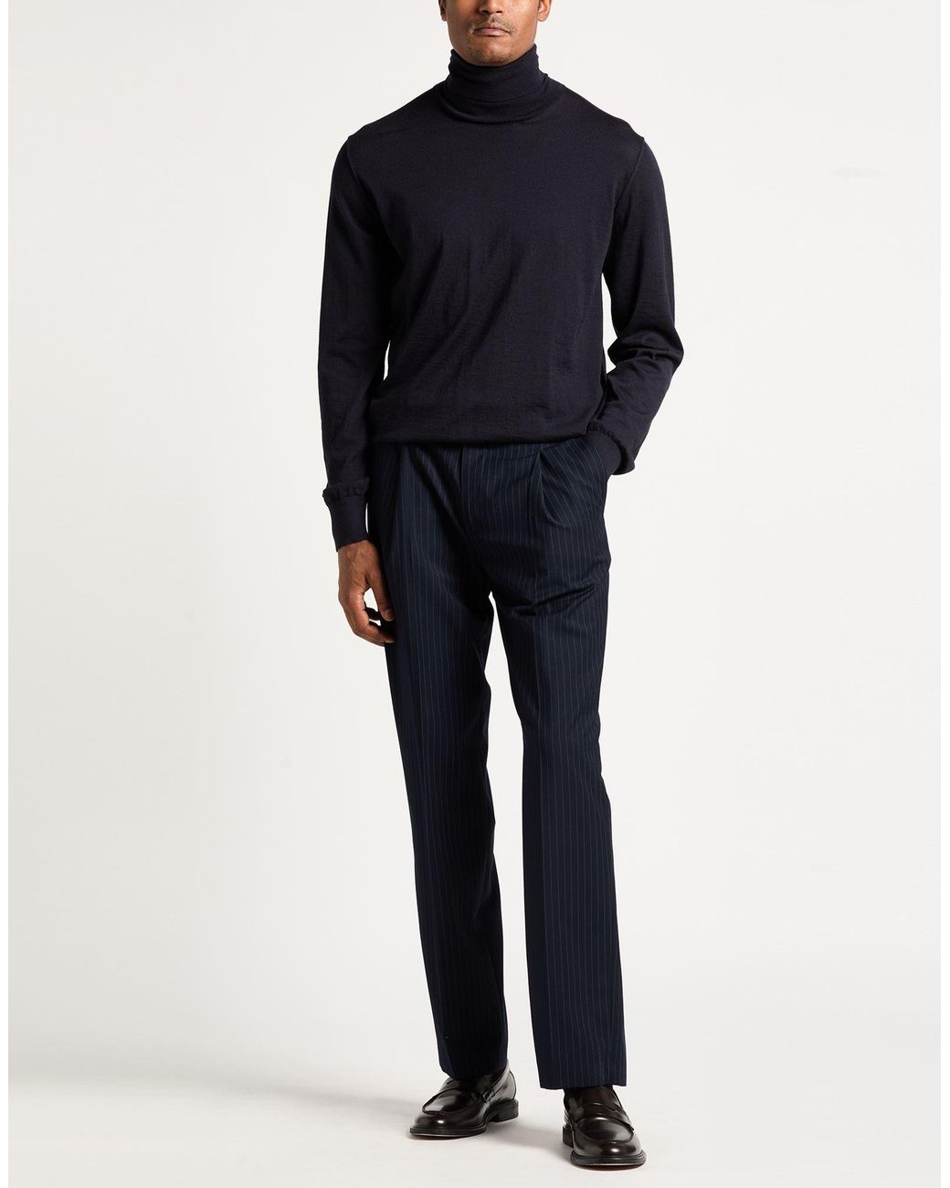 Dolce & Gabbana Blue Midnight Turtleneck Cashmere for men