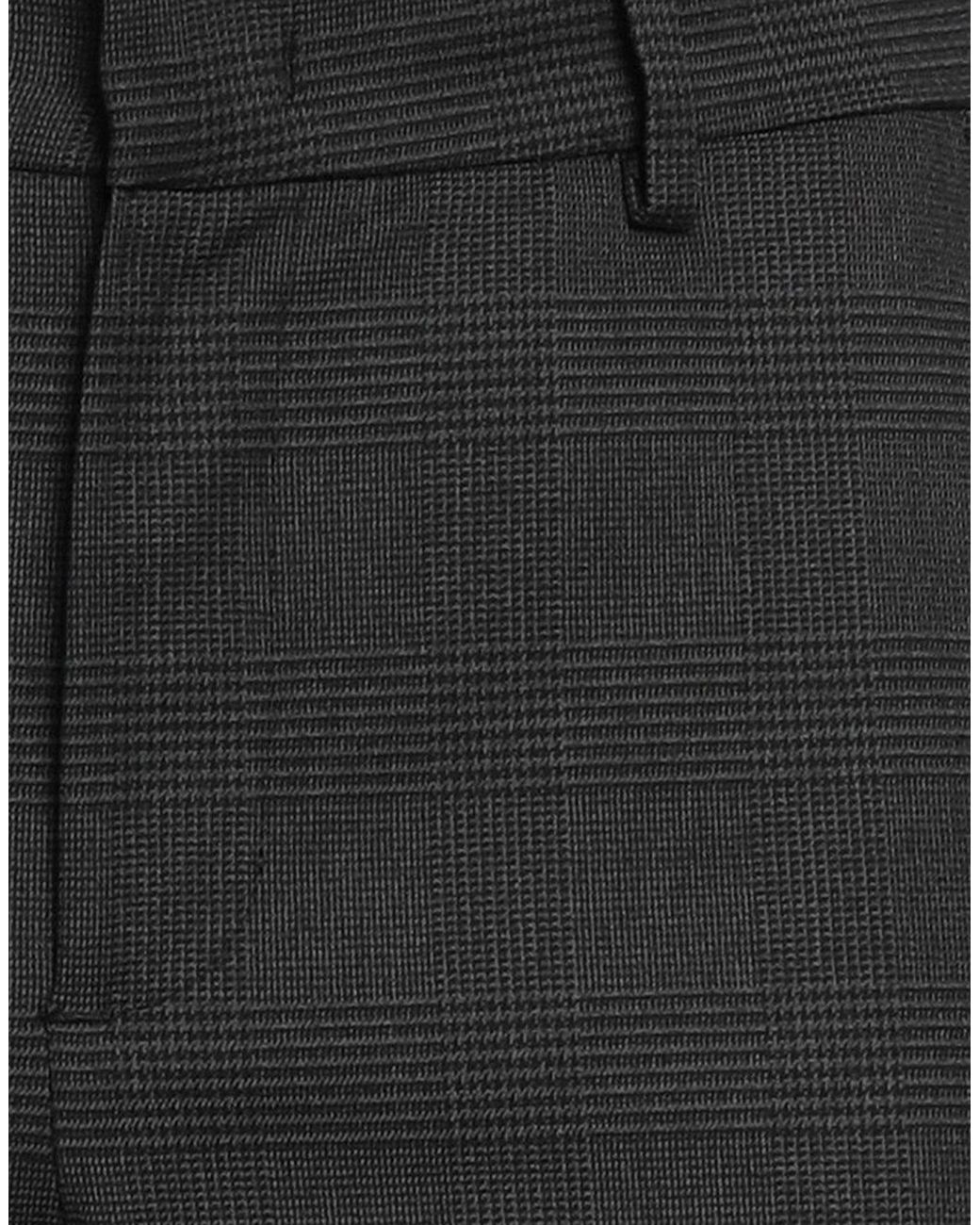 Replay Black Charcoal Pants Polyester, Viscose, Elastane for men