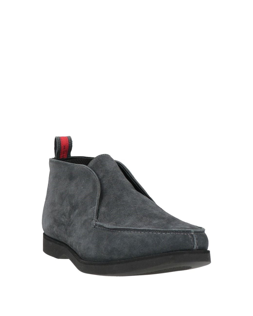 Kiton Black Ankle Boots Leather for men