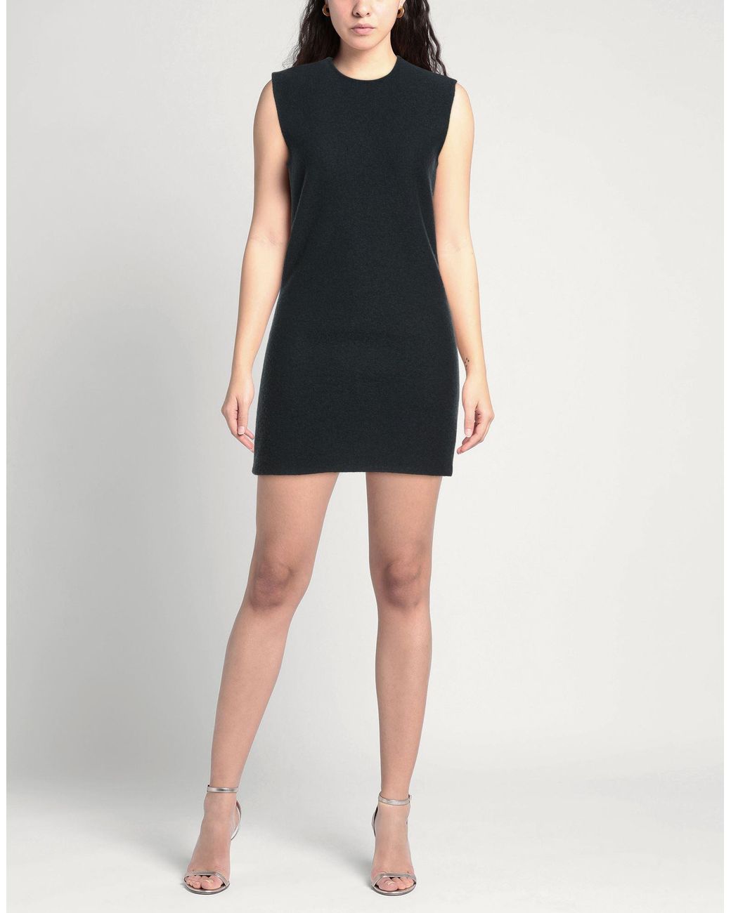 Rier Black Lead Mini Dress Virgin Wool