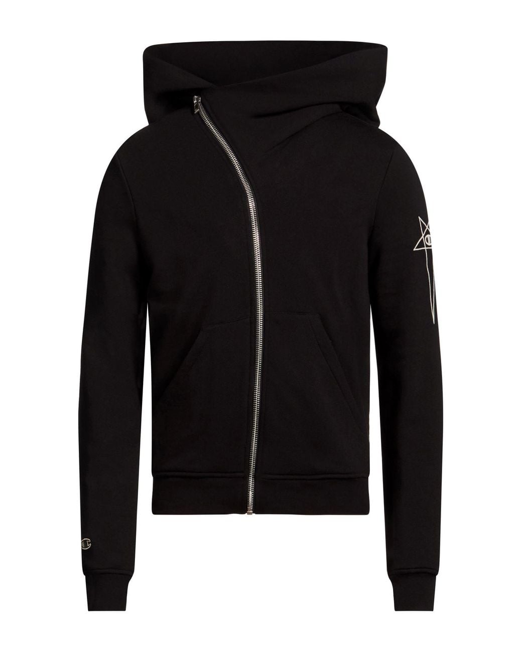 Rick Owens X Champion Black Sweatshirt Cotton for men