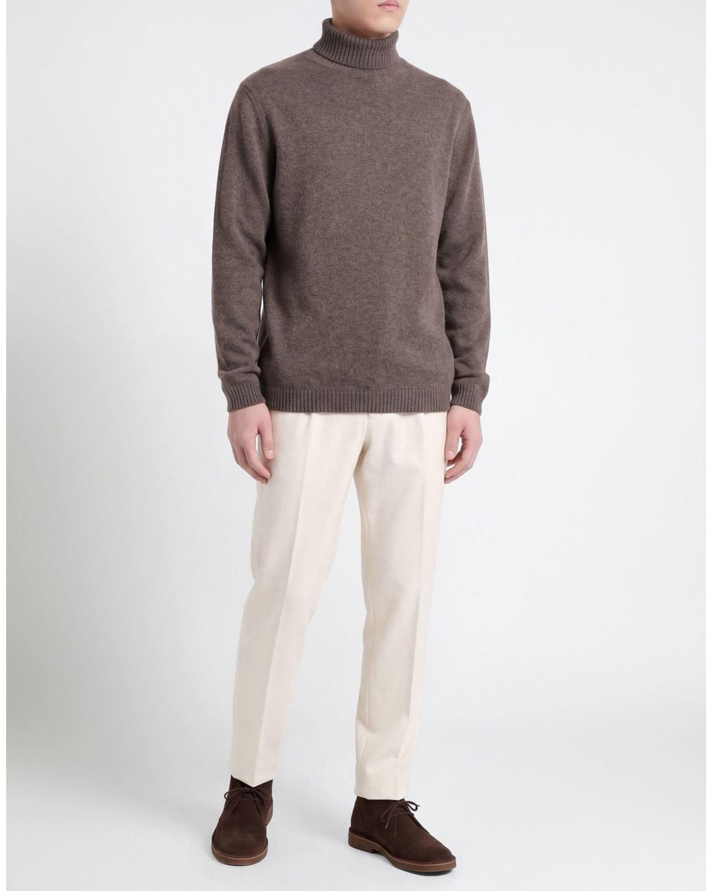 Daniele Fiesoli Brown Turtlenecks for men