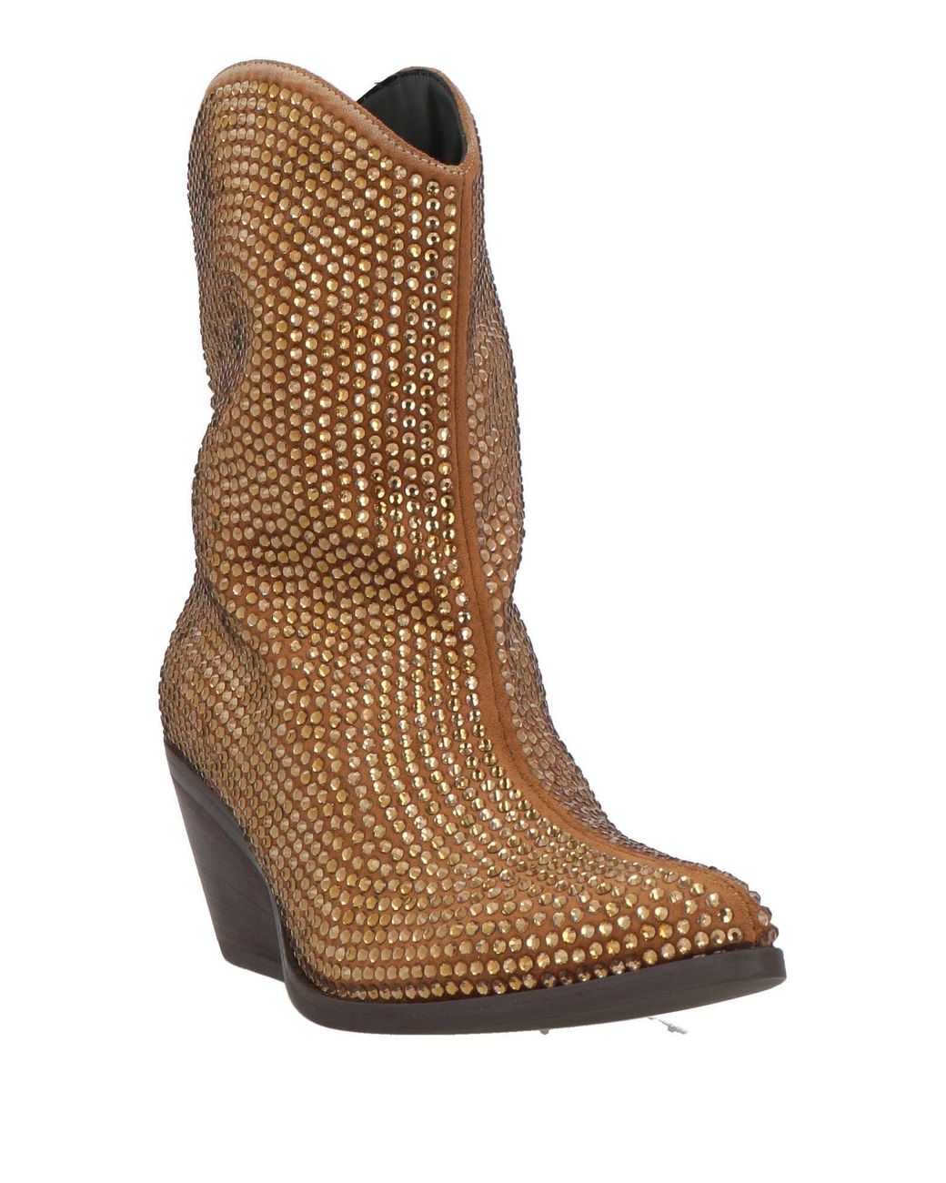 Tosca Blu Brown Studio Camel Ankle Boots Textile Fibers