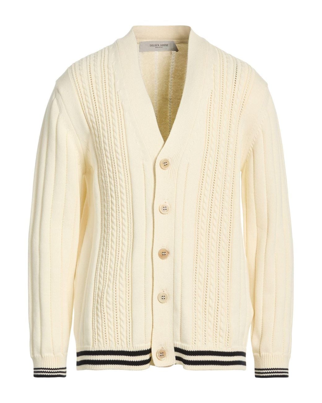 Golden Goose Deluxe Brand Natural Cardigan Cotton for men