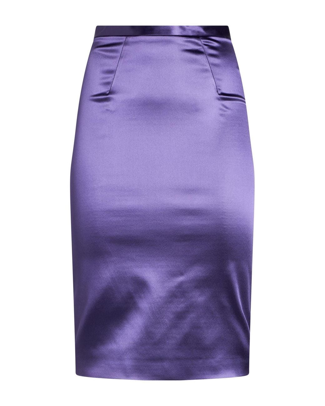 Elisabetta Franchi Purple Midi Skirt Acetate, Polyamide, Elastane