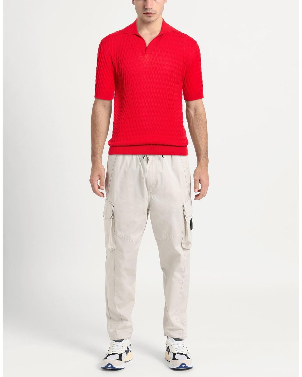 FILIPPO DE LAURENTIIS Red Sweaters for men