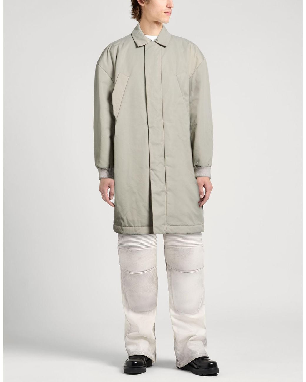 Fear Of God Gray Light Coat Nylon, Cotton for men