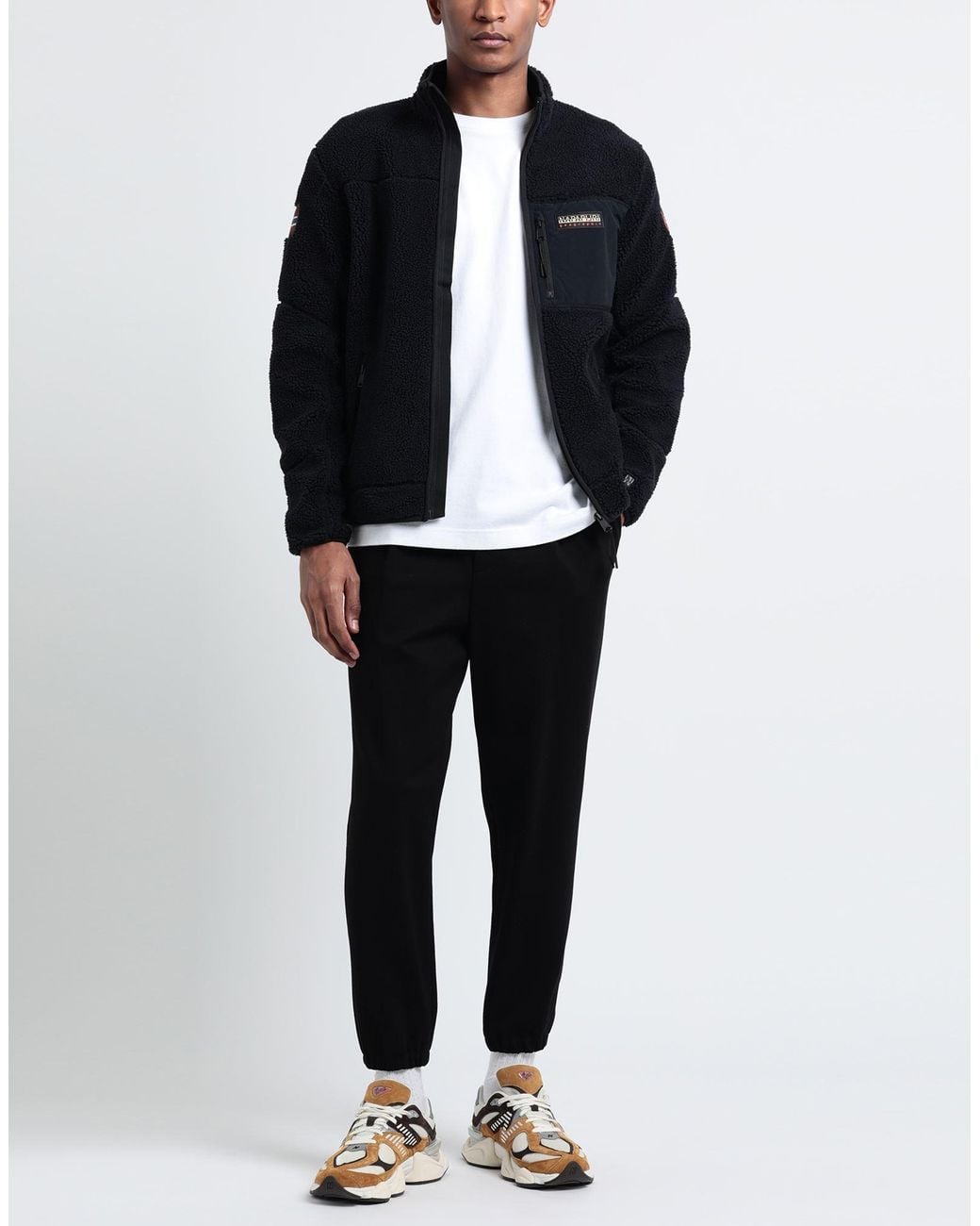 Napapijri Blue Teddy Coat for men