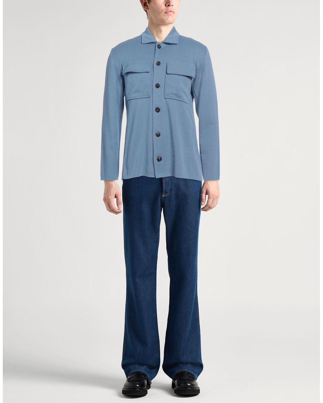 Lardini Blue Light Shirt Cotton for men