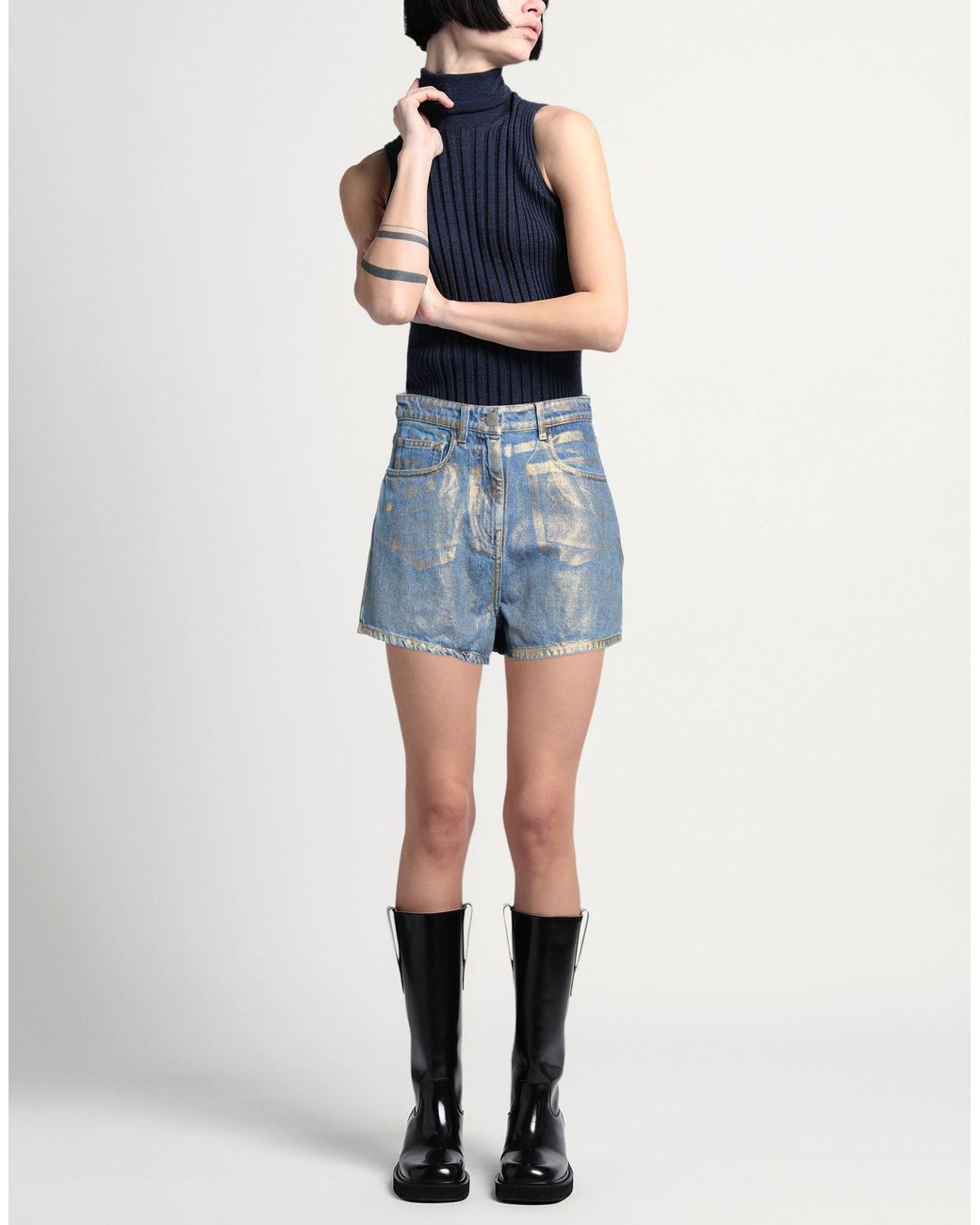 MVP WARDROBE Blue Denim Shorts