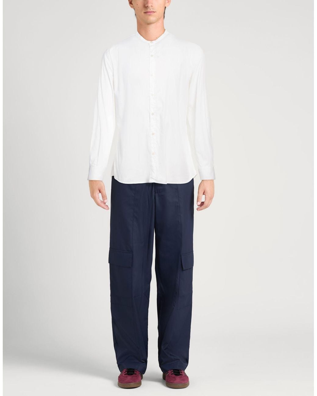 Messagerie White Patrizio Piscaglia Shirt Cotton, Polyamide, Elastane for men