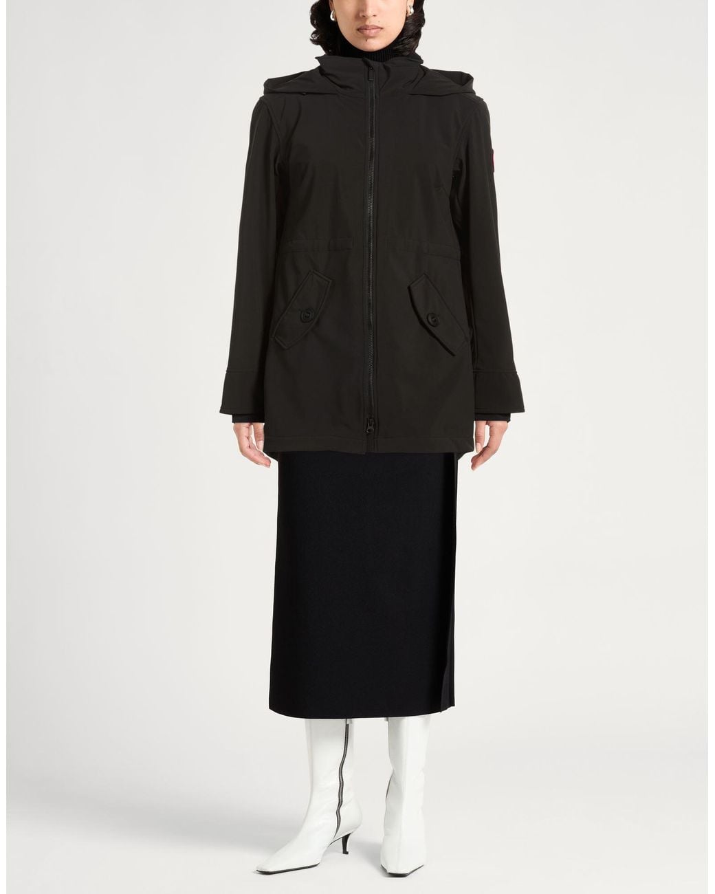 Canada Goose Black Coat Polyamide, Elastane
