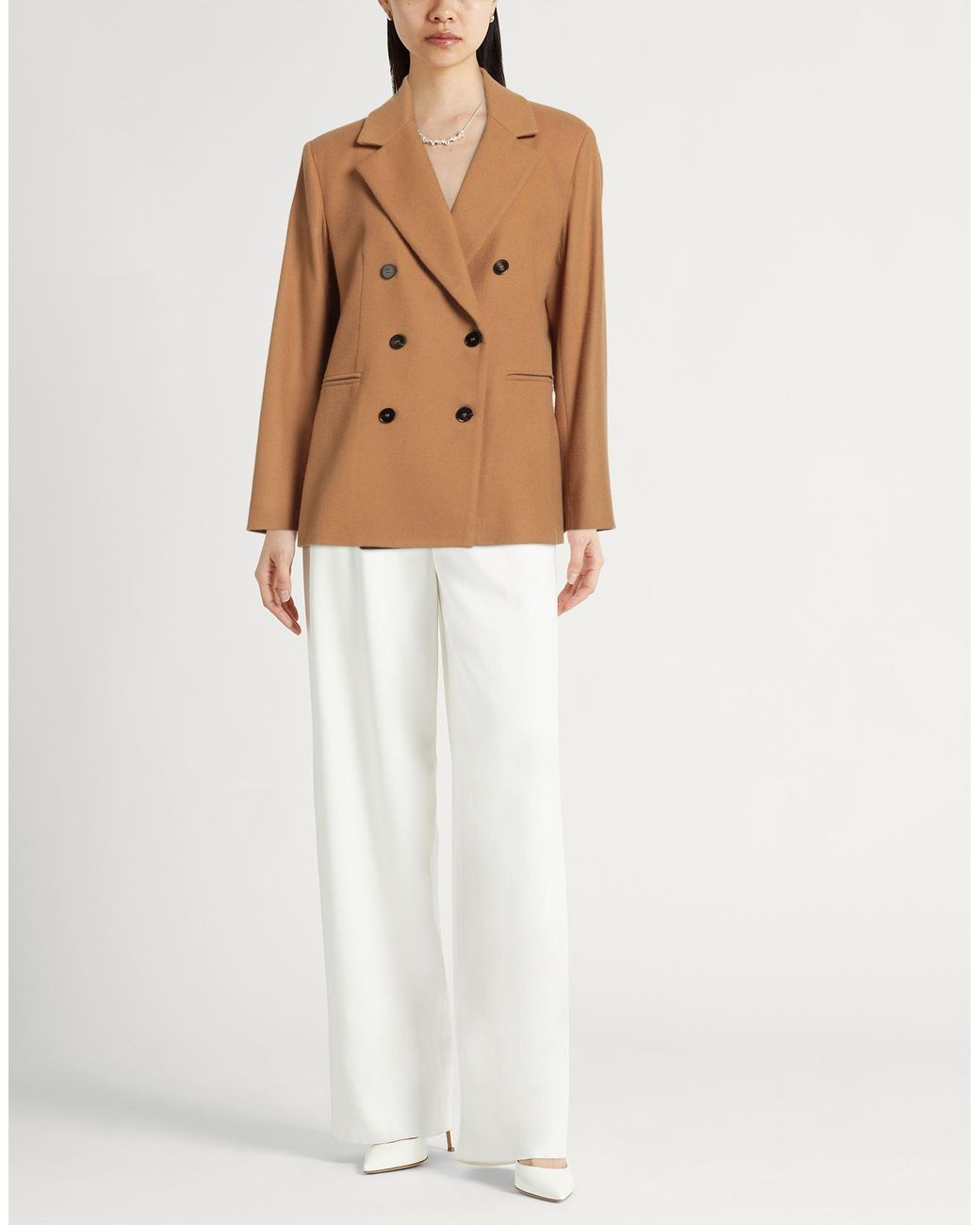 Antonelli Brown Camel Blazer Virgin Wool, Cashmere, Elastane
