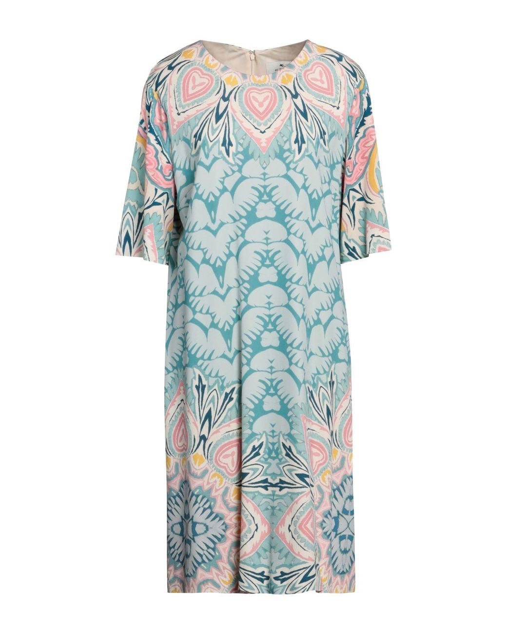 Etro Blue Printed Minidress