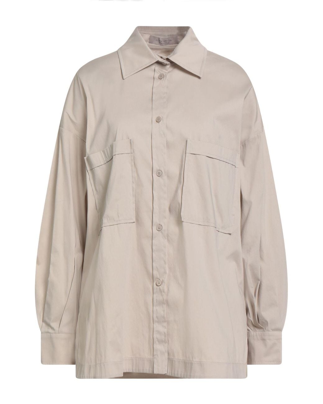 D.exterior Natural Shirt Cotton, Polyamide, Elastane