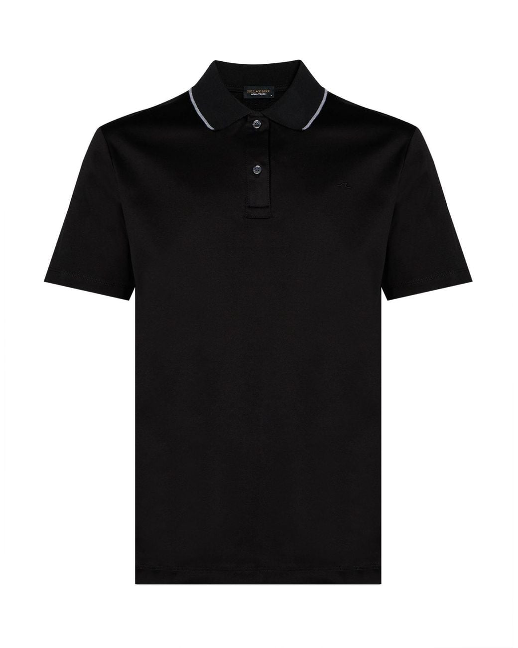 Paul & Shark Black Polo Shirt Cotton for men