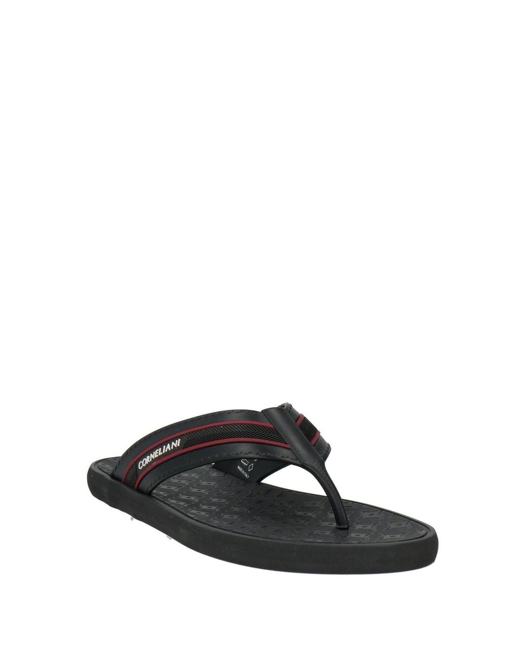 Corneliani Black Thong Sandal for men