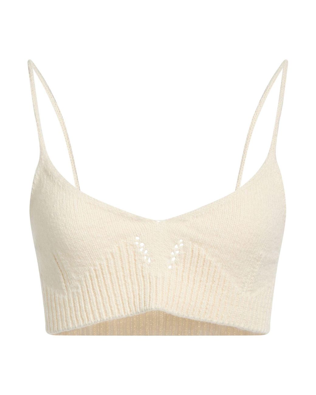 Jil Sander Natural Top Wool, Cotton, Polyamide, Elastane