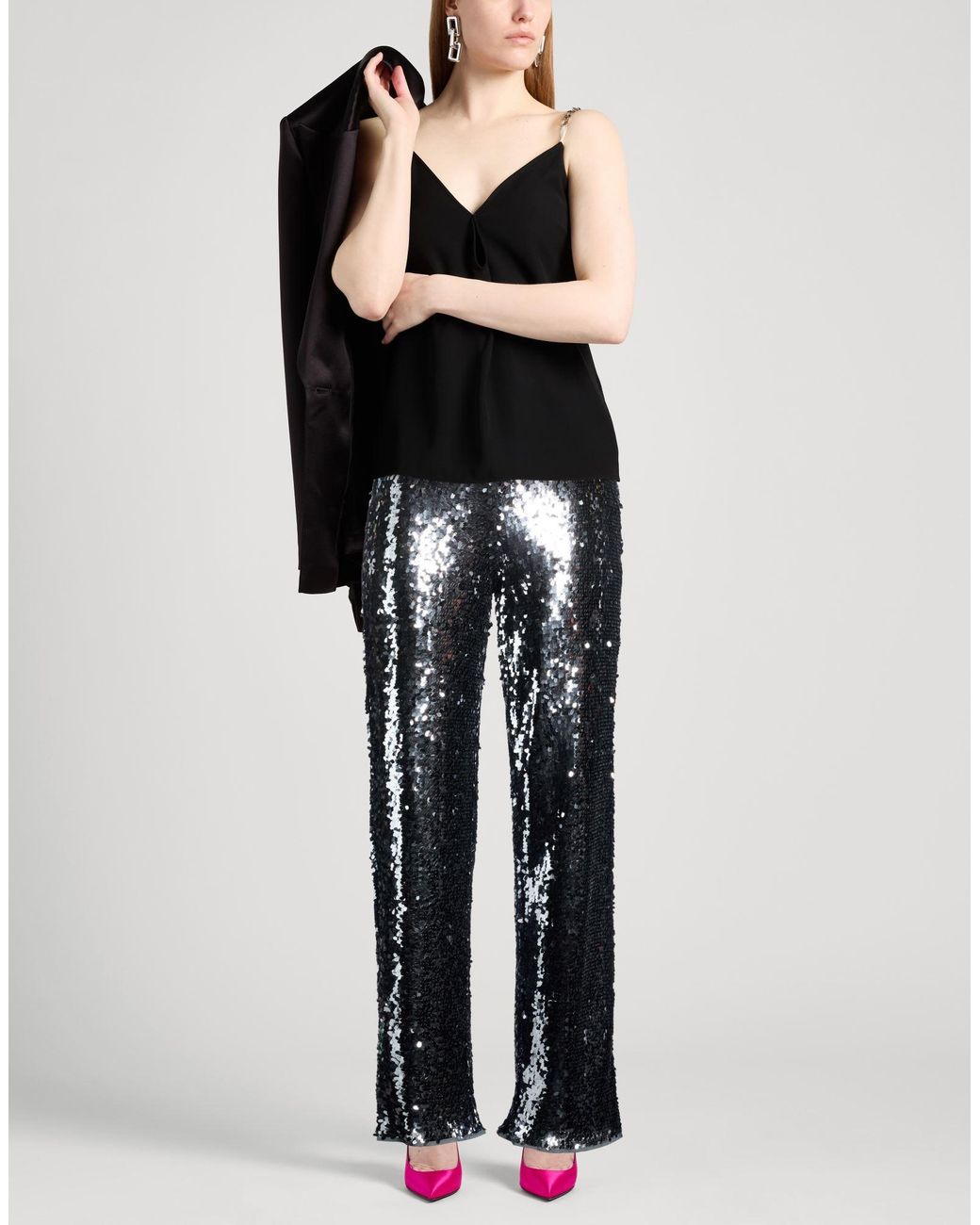 Liviana Conti Blue Pants Polyester