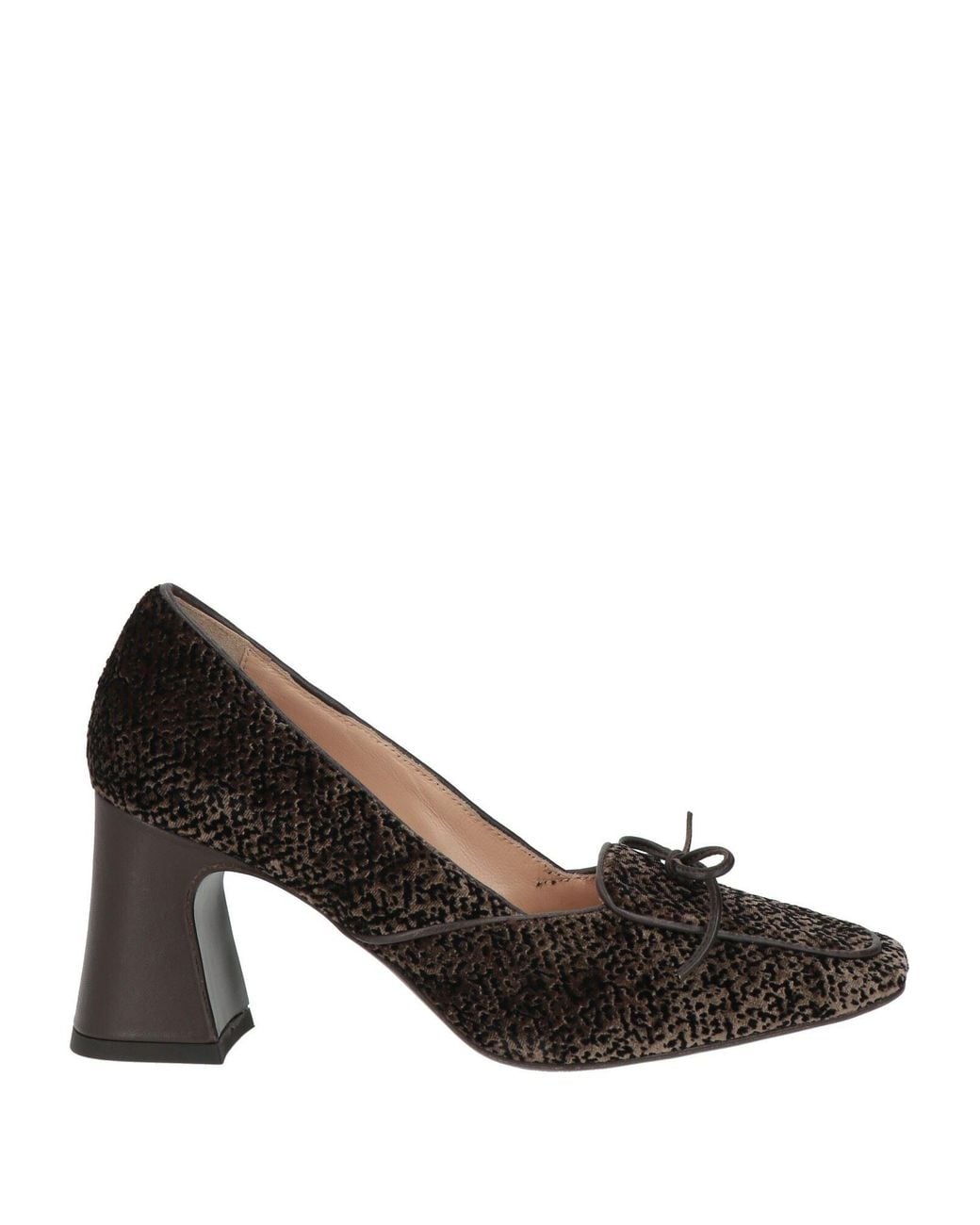 Walter Violet Brown Pumps Leather