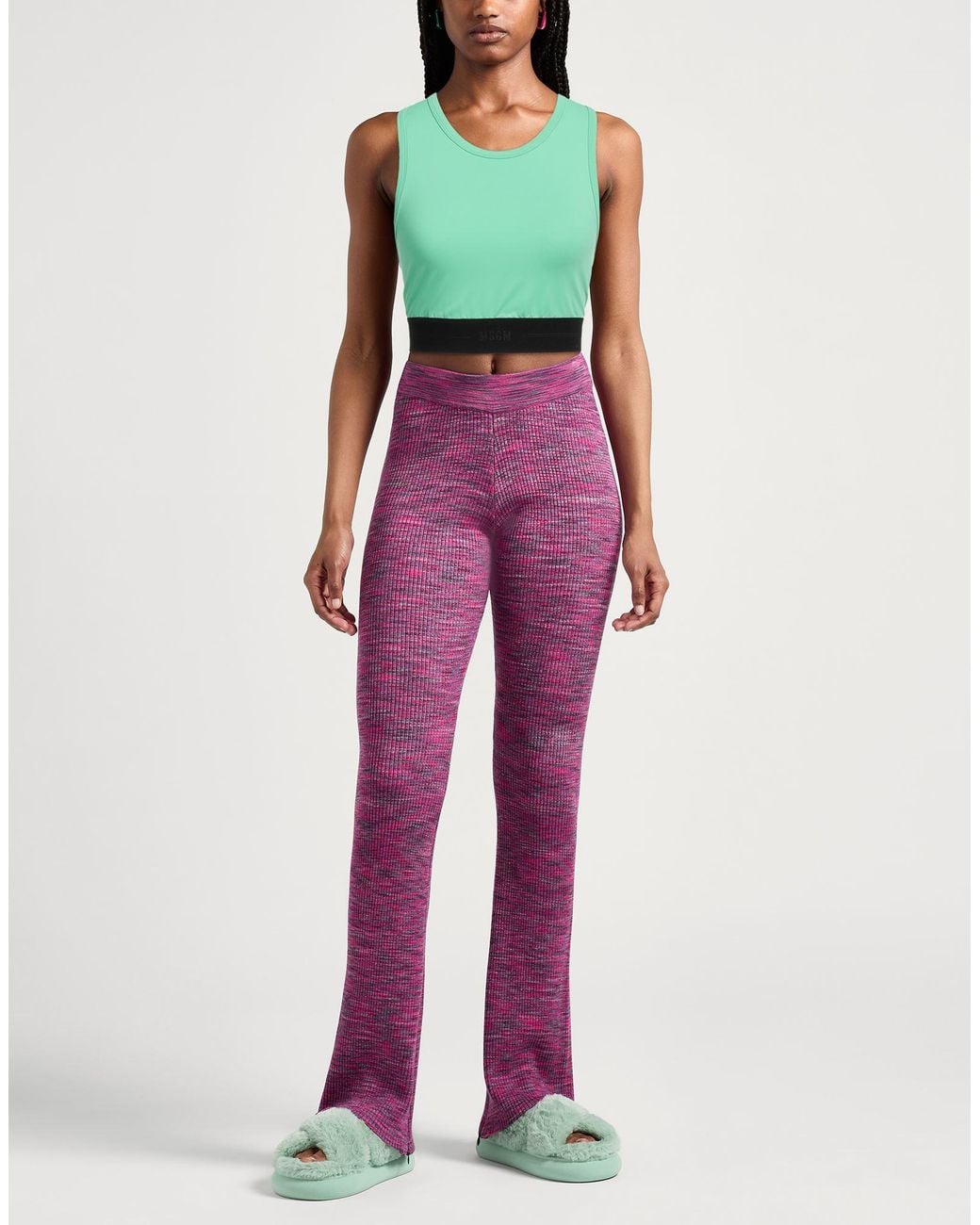 MSGM Green Top Polyamide, Elastane