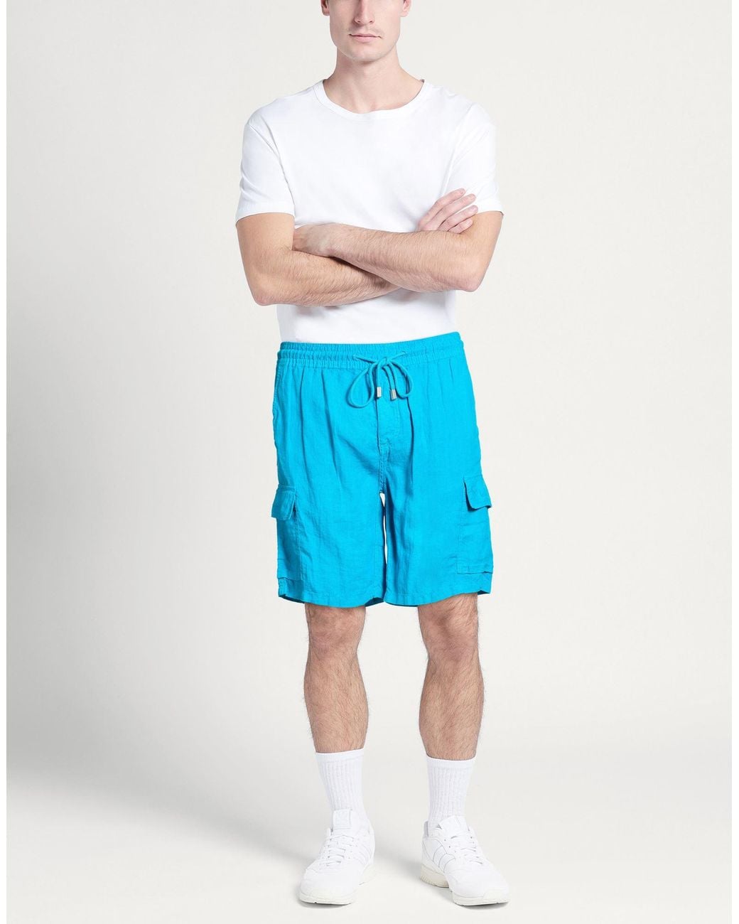 Vilebrequin Blue Shorts & Bermuda Shorts Linen for men