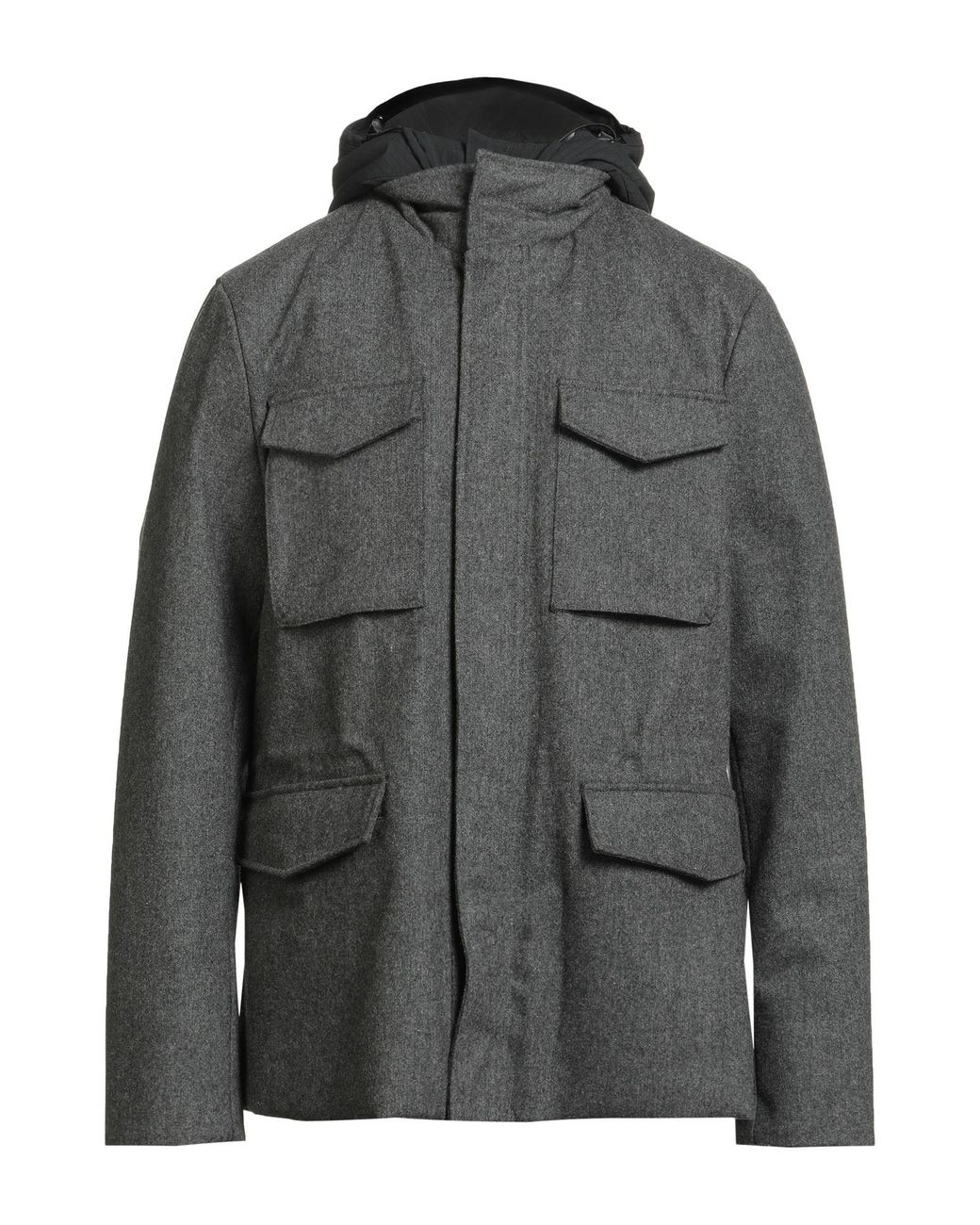 ADHOCONCEPT Gray Coat for men