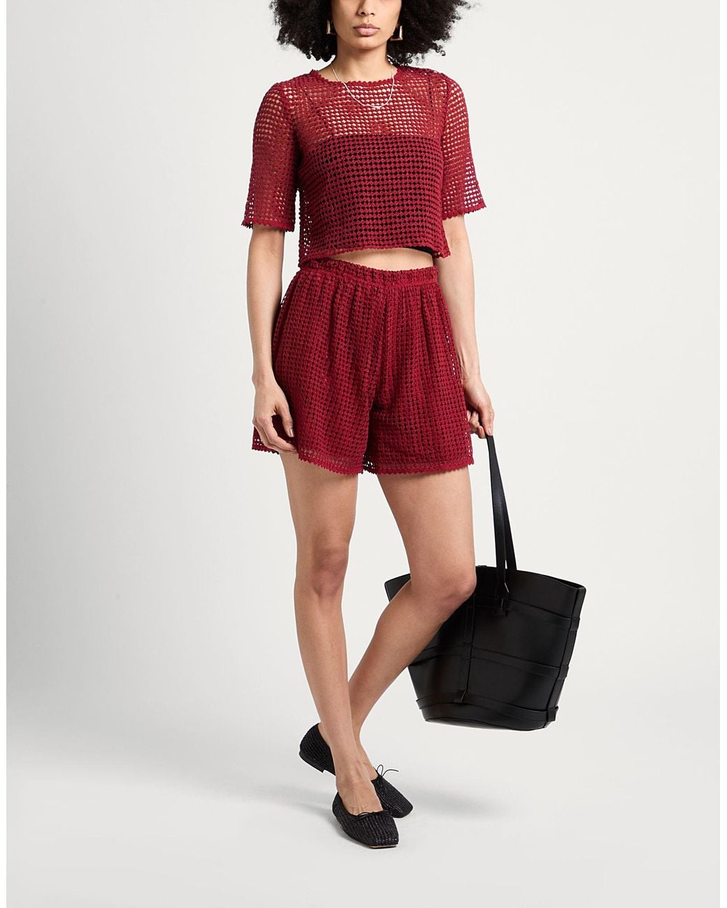 MAX&Co. Red Shorts & Bermuda Shorts
