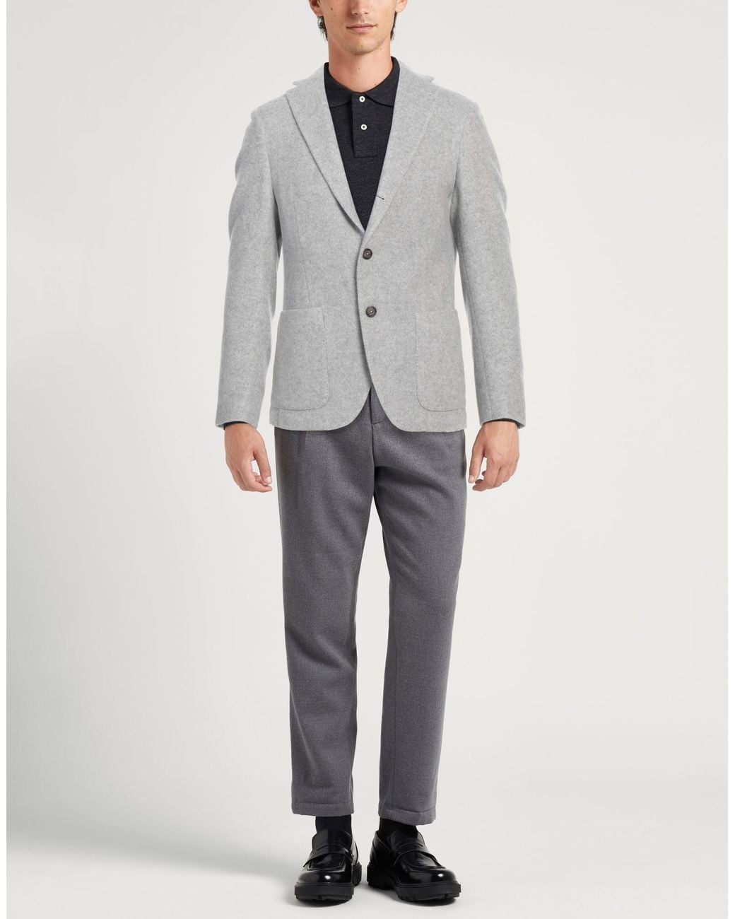 Eleventy Gray Blazer Wool, Cashmere for men