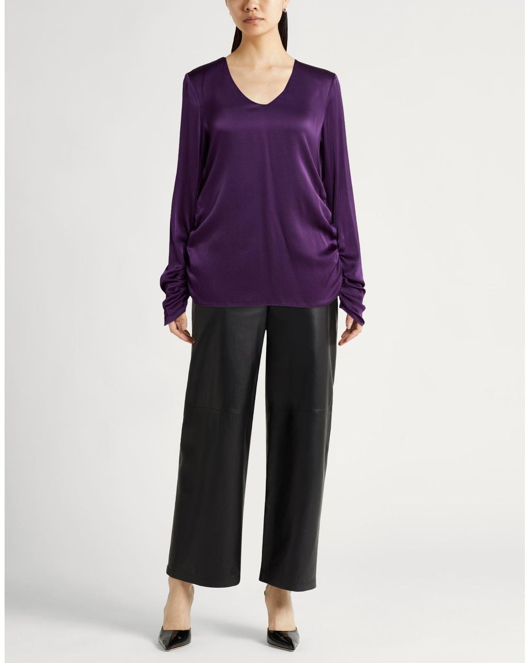 Jucca Purple Top Silk, Elastane