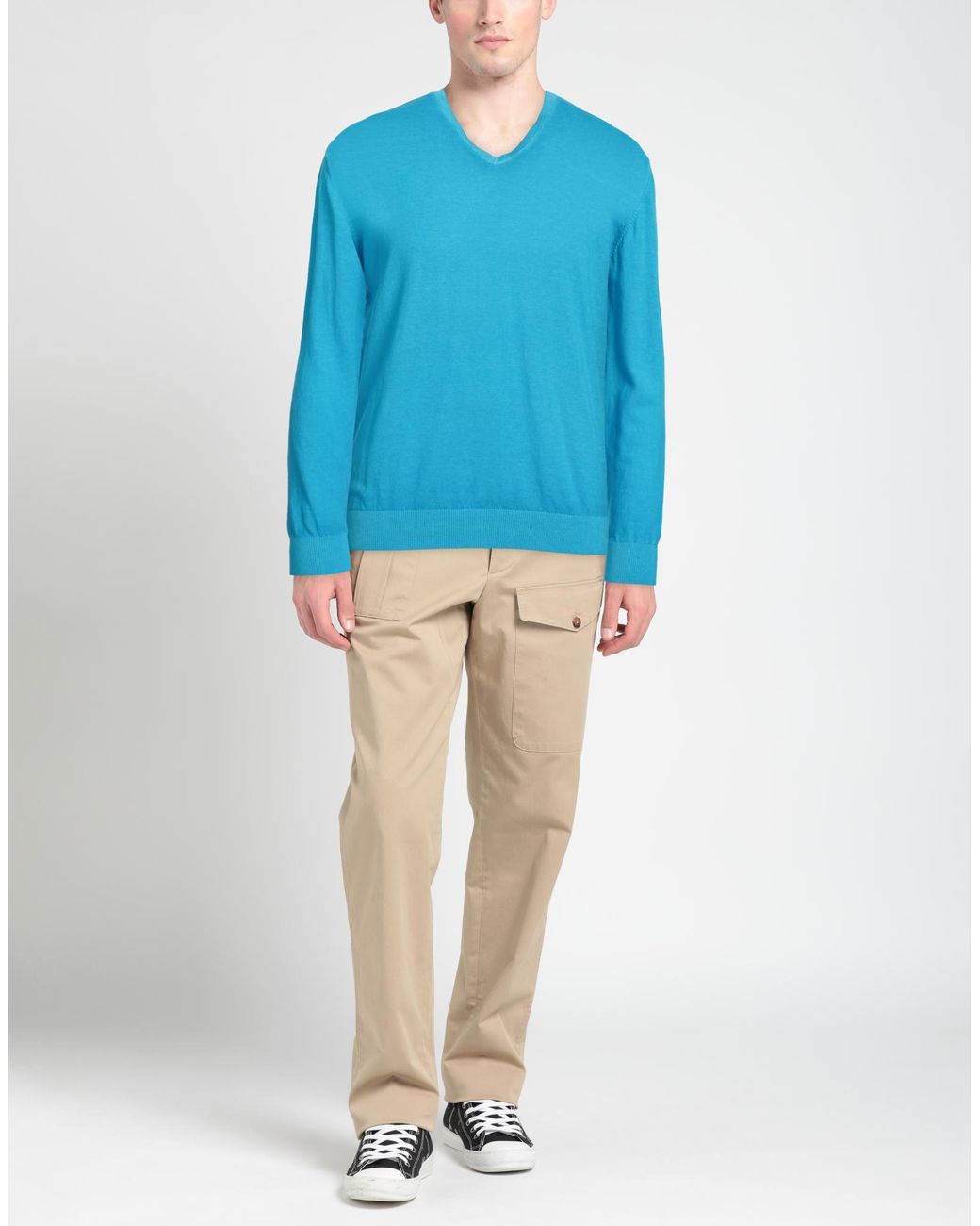 Diktat Blue Sweater Cotton for men