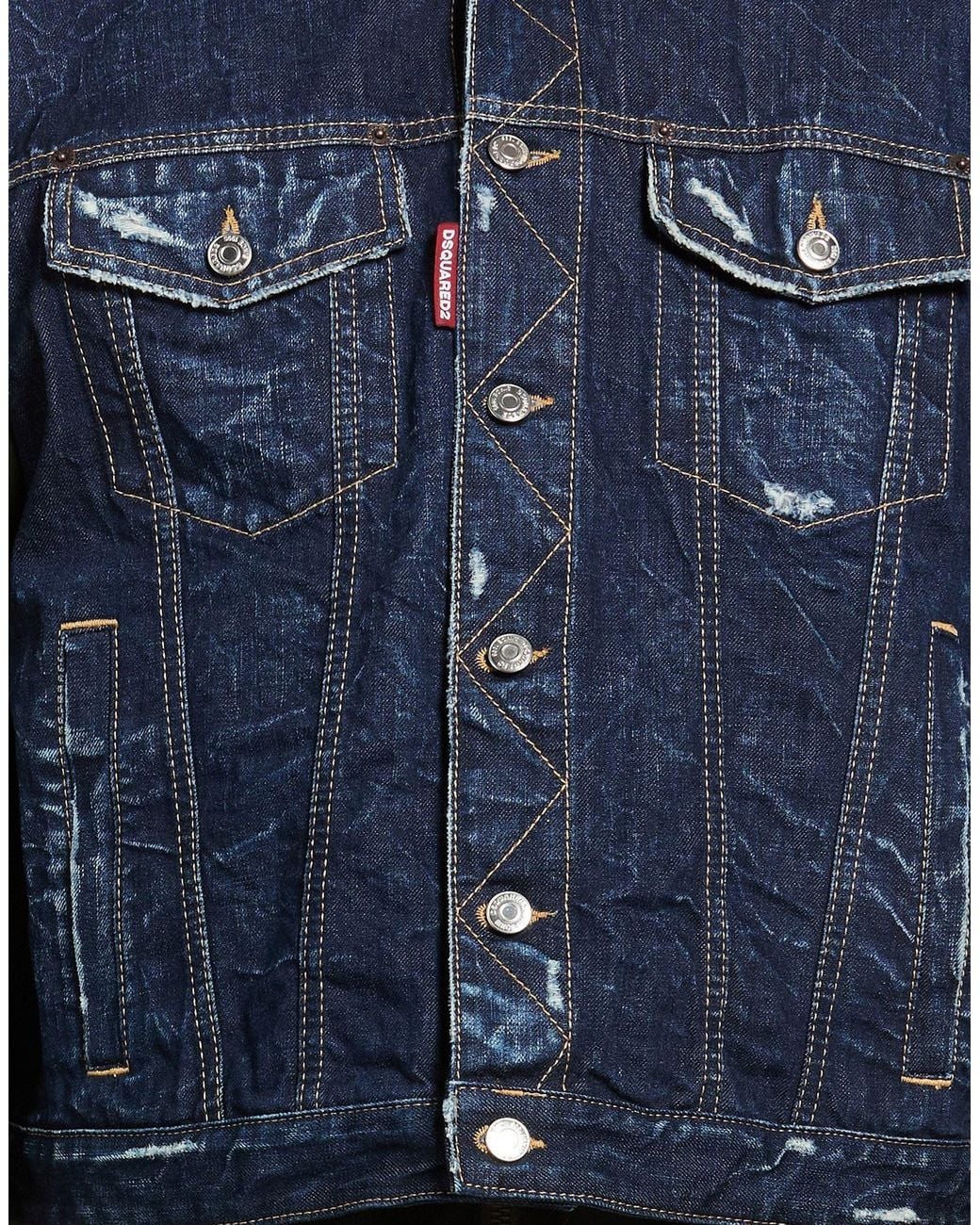 DSquared² Blue Denim Outerwear for men