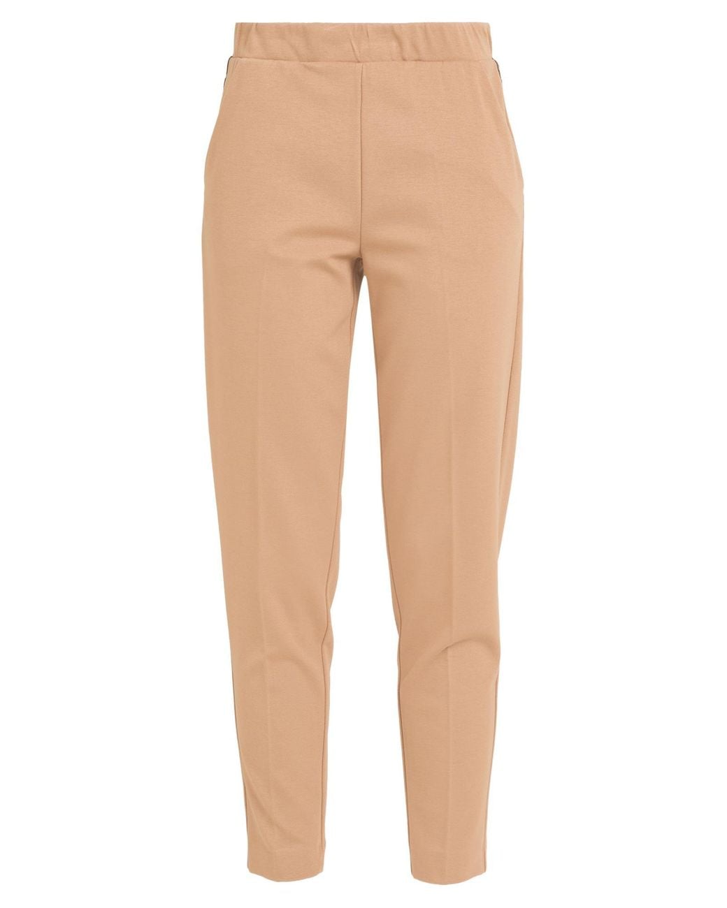 Le Tricot Perugia Natural Camel Pants Viscose, Polyamide, Elastane