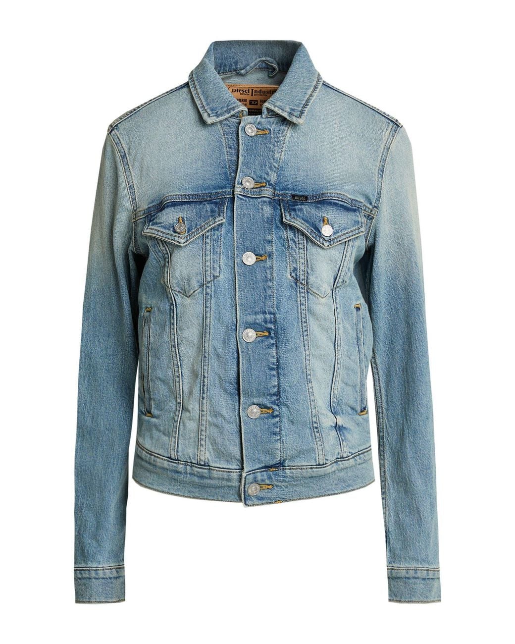 DIESEL Blue Denim Outerwear