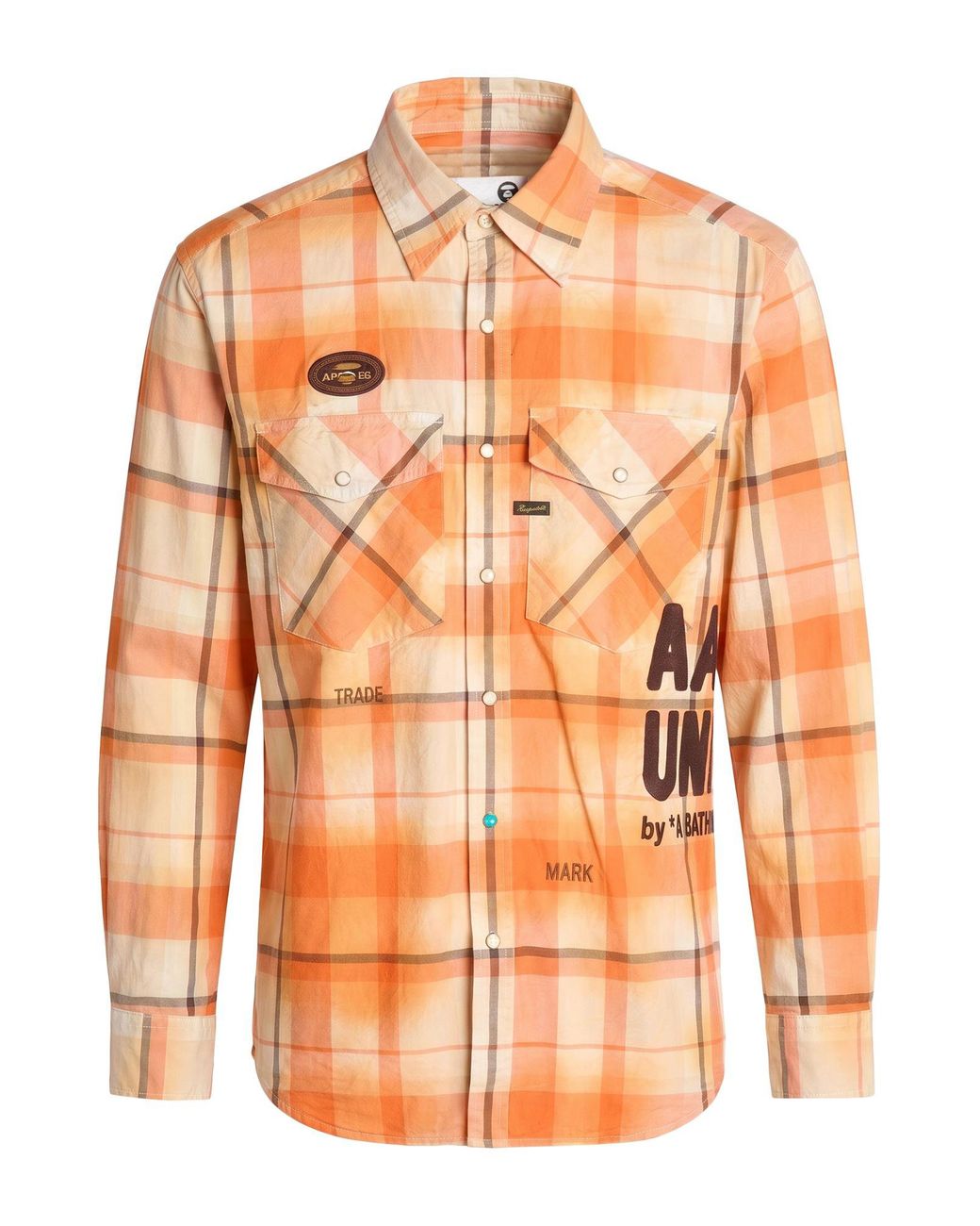 Aape By A Bathing Ape Orange Shirt for men