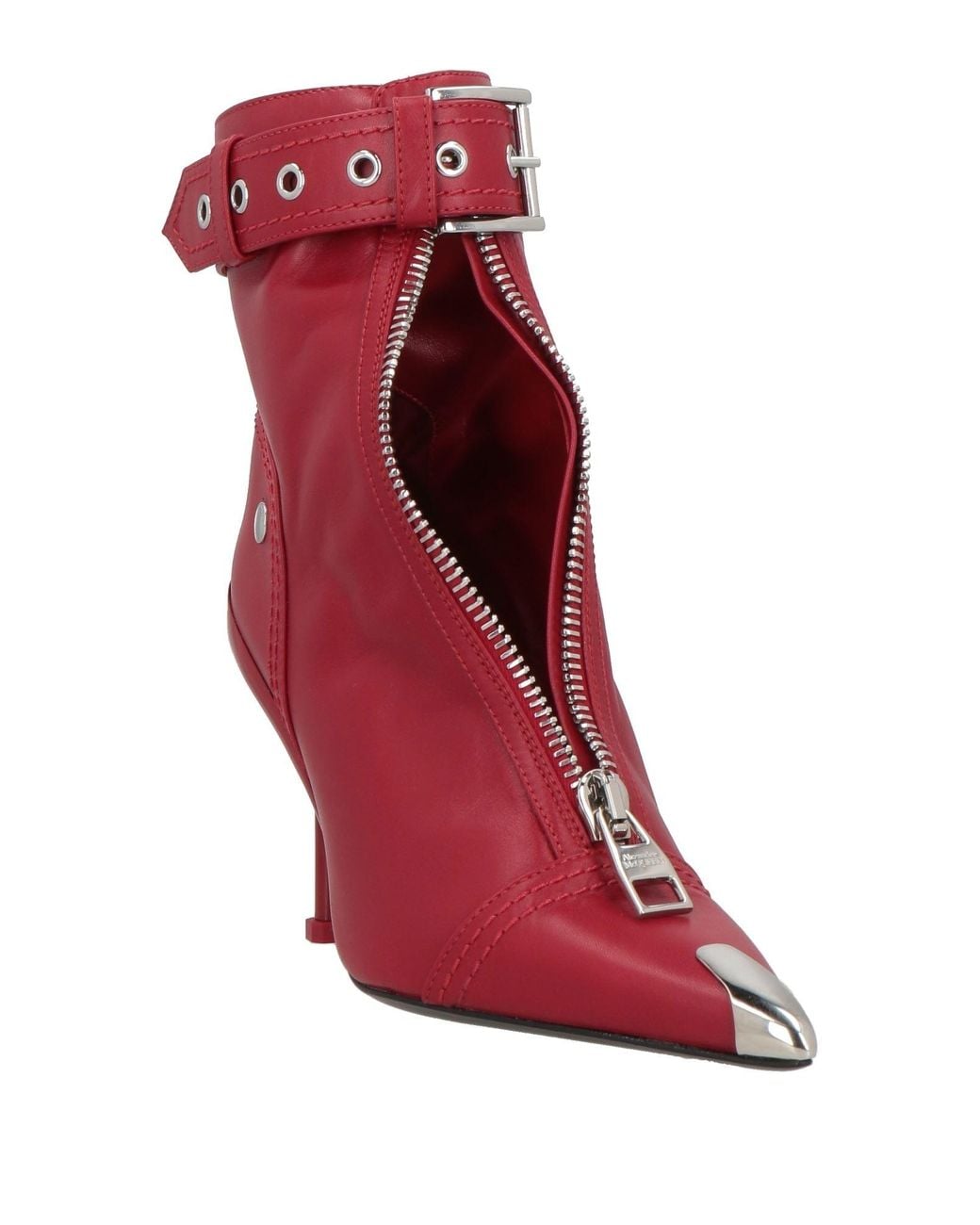 McQueen Red Ankle Boots