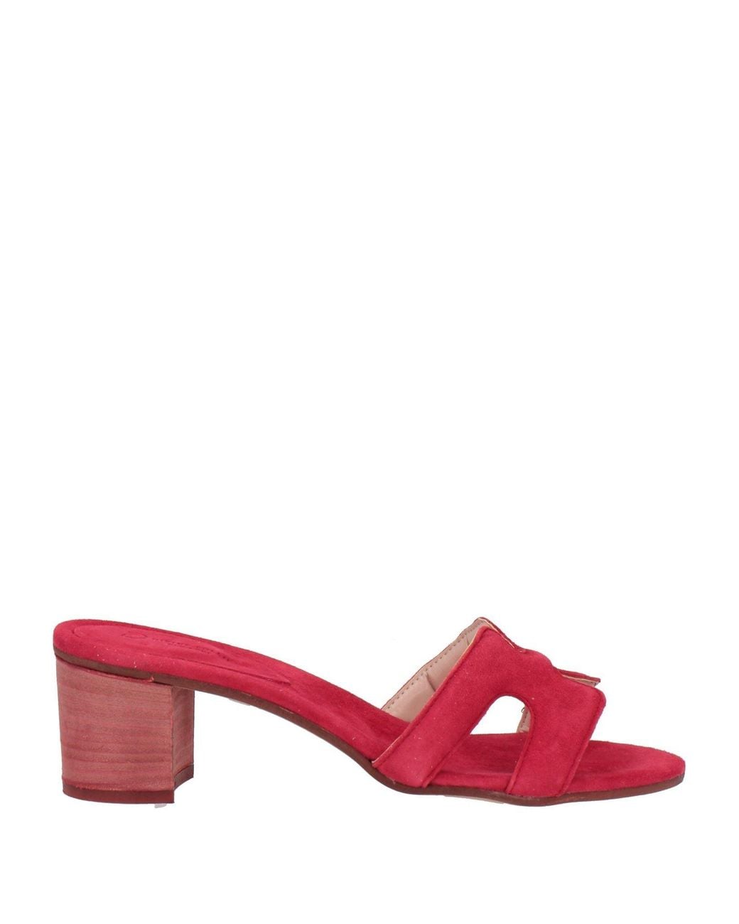 Divine Follie Red Sandals Leather
