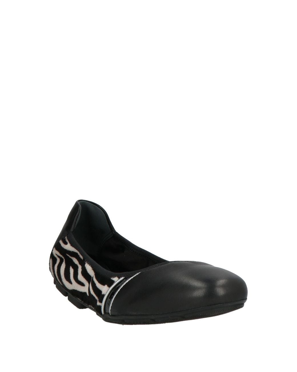 Hogan Black Ballet Flats Leather