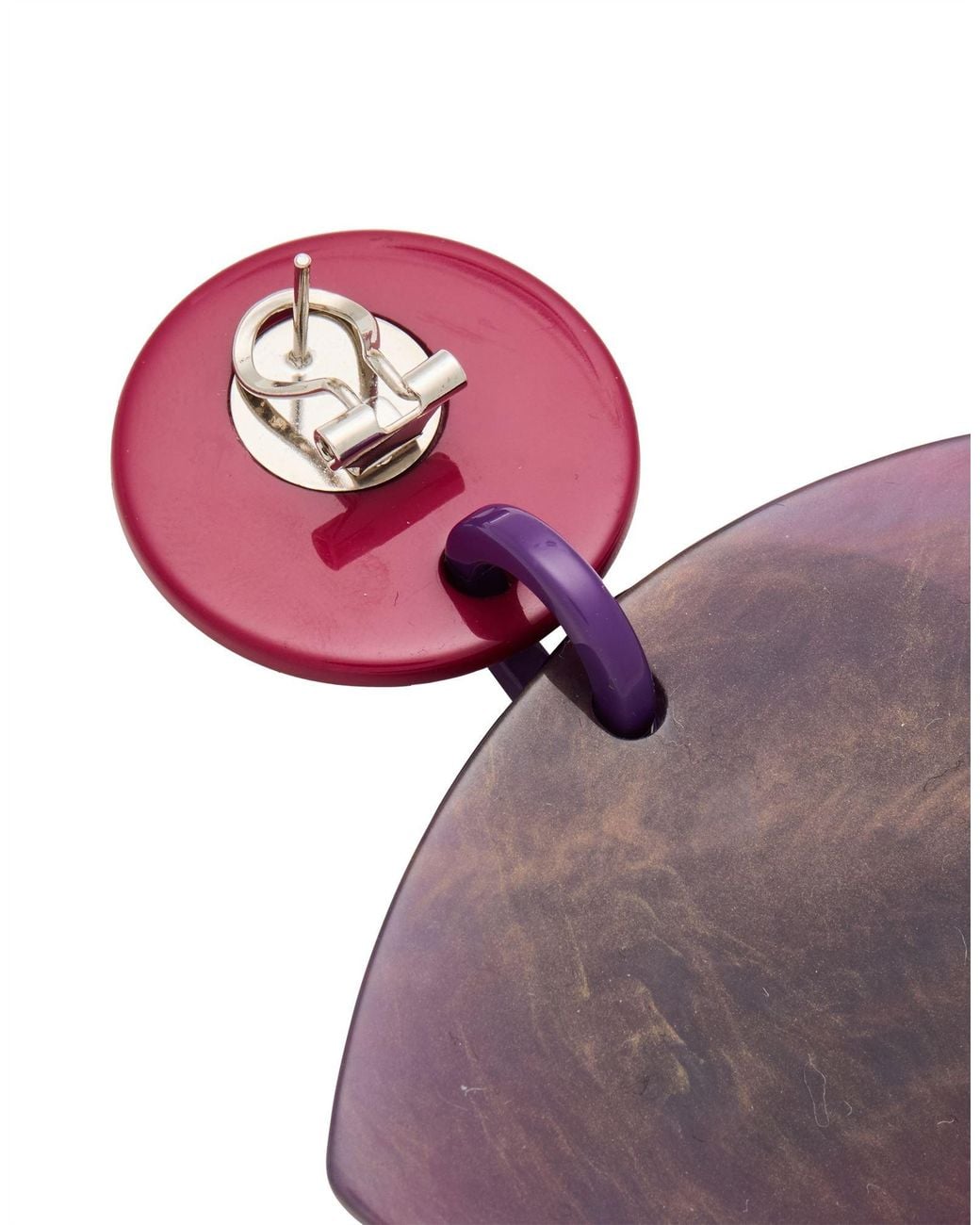 Emporio Armani Purple Earrings Plastic