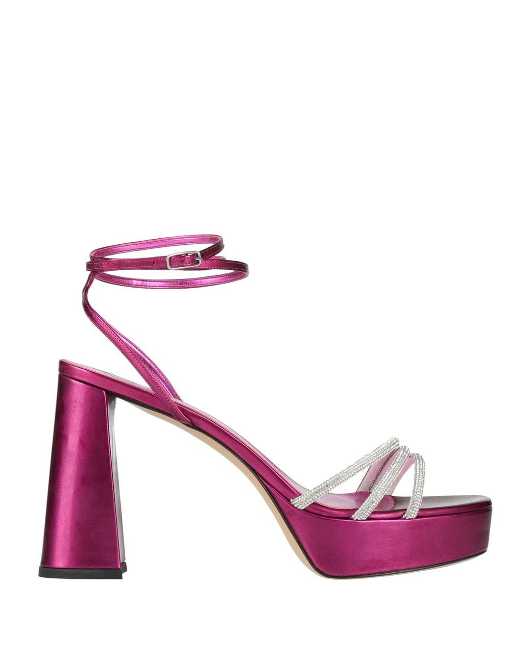 Bettina Vermillon Pink Plum Sandals Synthetic Material