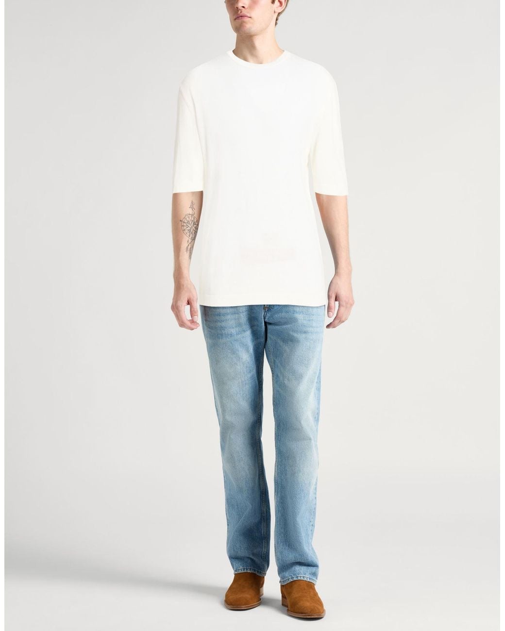 Lardini White Jumper for men