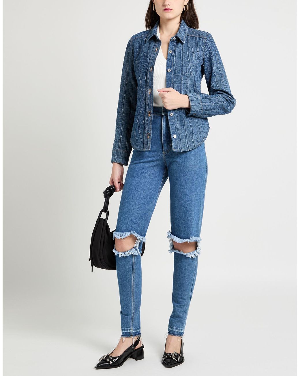 MSGM Blue Jeanshemd