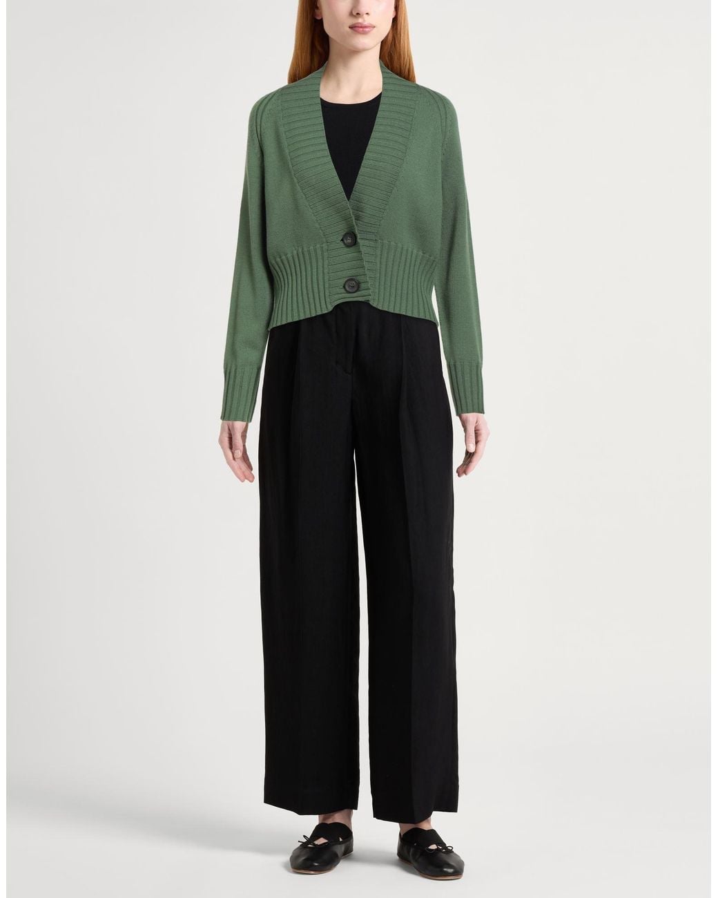 Alpha Studio Green Strickjacke