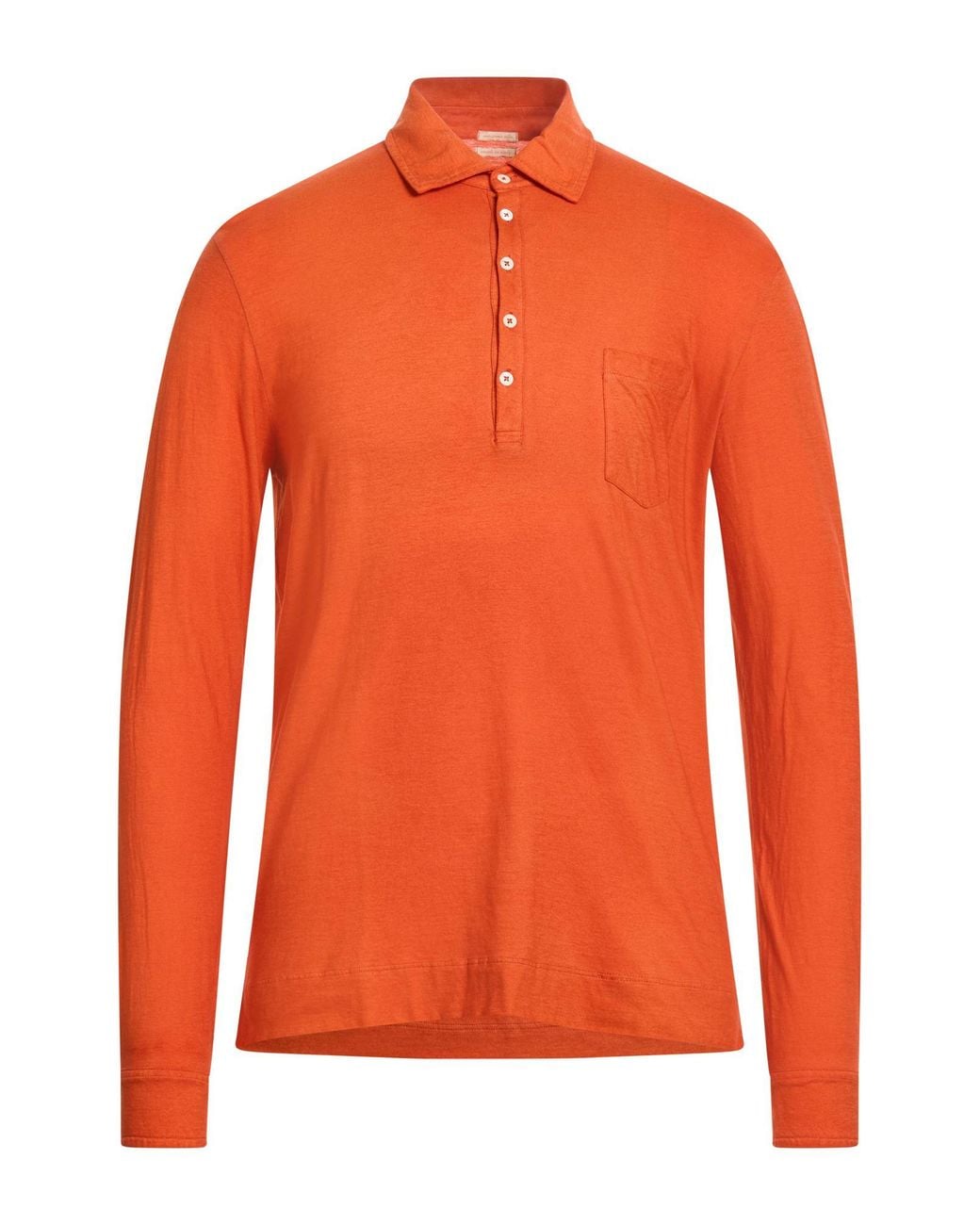 Polo Massimo Alba pour homme en coloris Orange