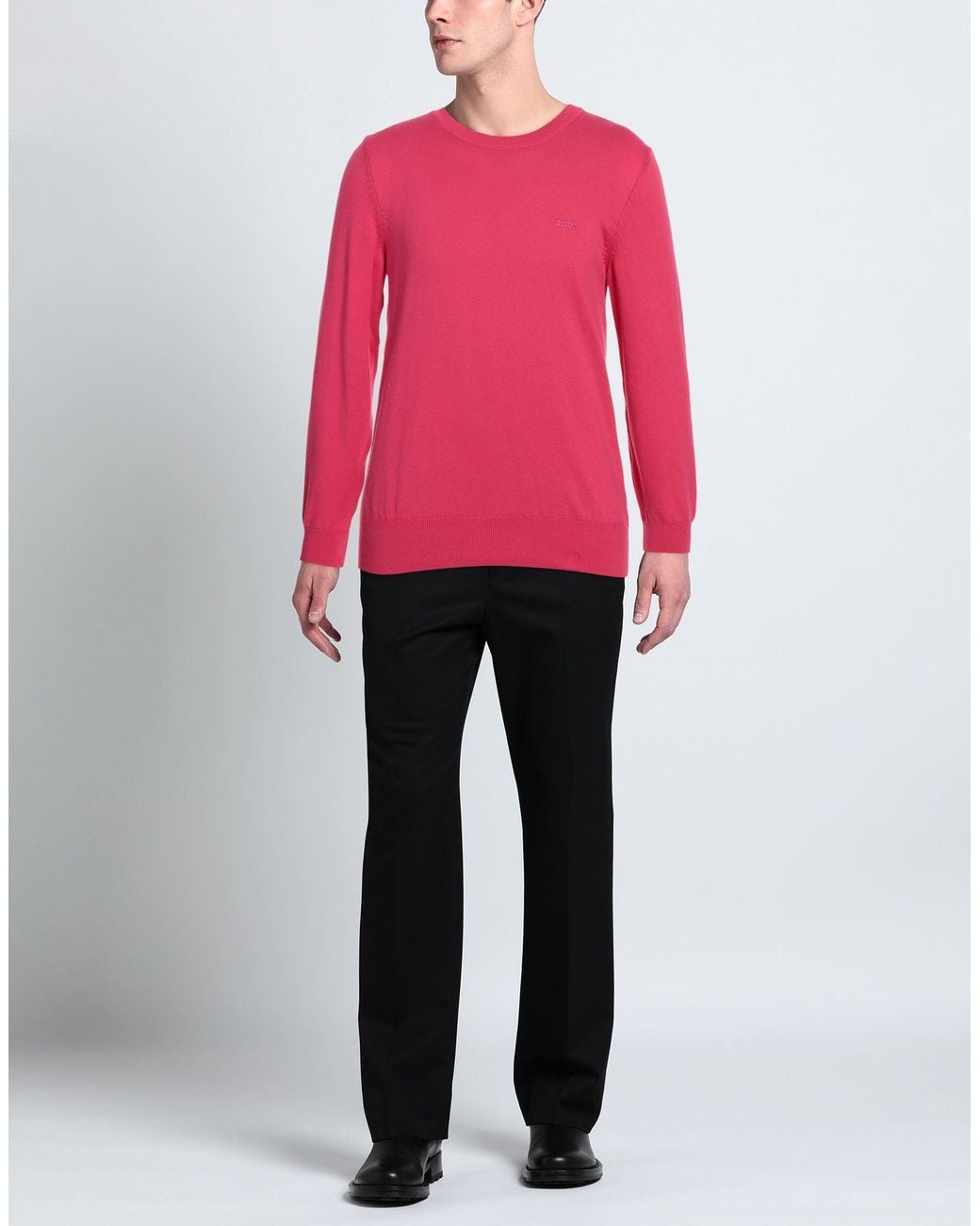 Boss Pink Jumper for men