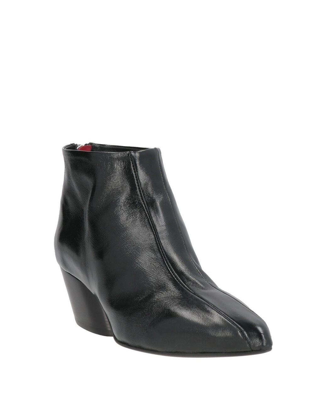 Halmanera Black Ankle Boots Leather
