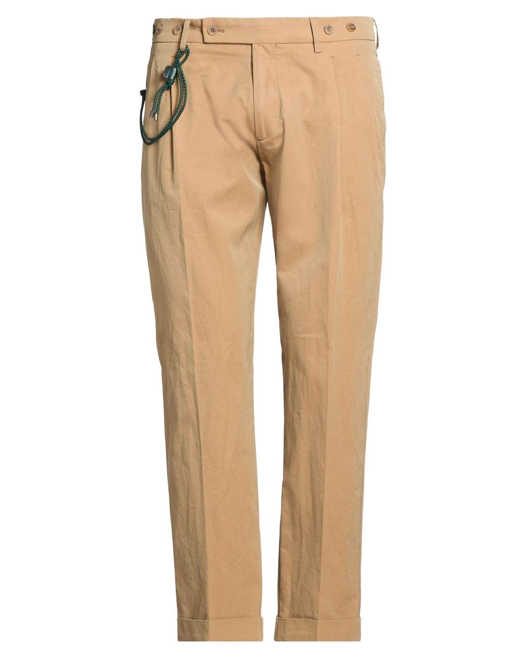 Berwich Natural Camel Pants Cotton for men