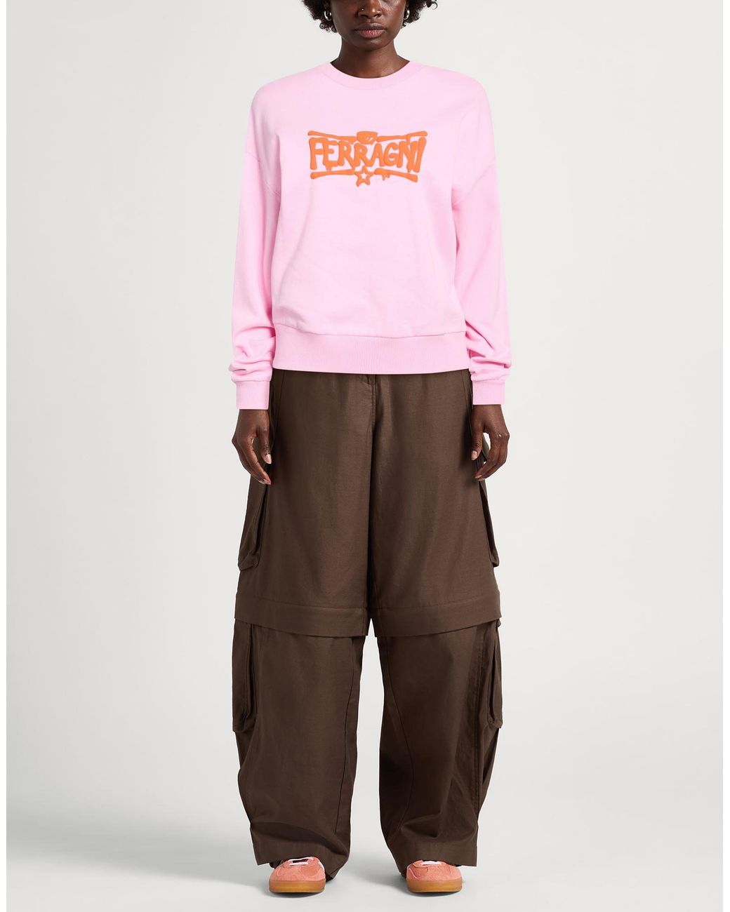 Chiara Ferragni Pink Sweatshirt