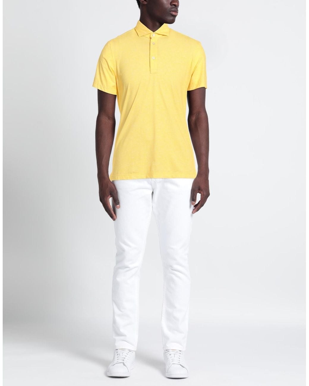 Ghirardelli Yellow Polo Shirts for men