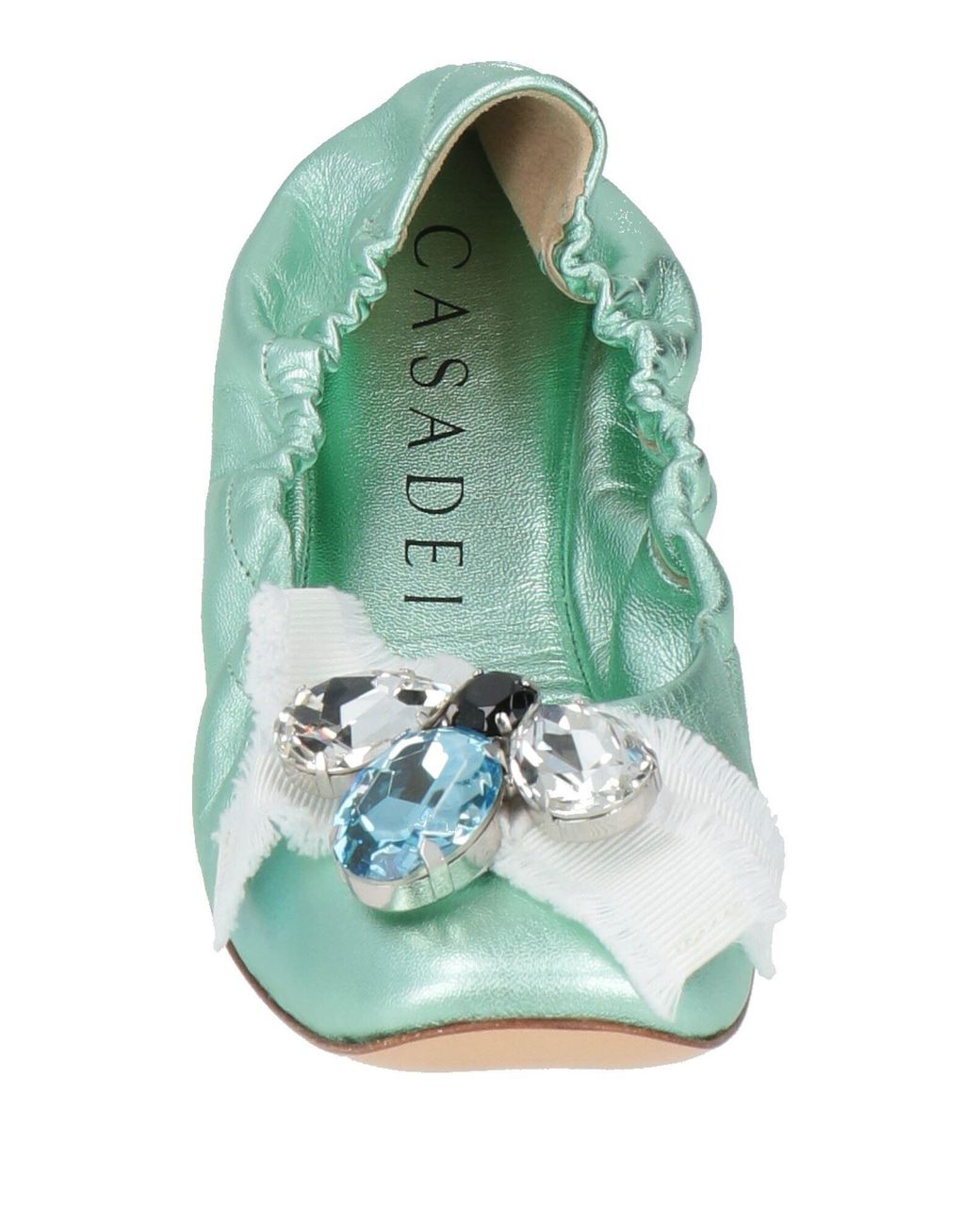 Casadei Green Ballet Flats